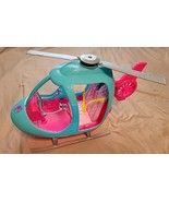 Barbie Helicopter 2018 Pink Blue Dual Seats Action Figure Toy Vehicle Ch... - $13.55