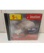 Imation CD-RW 74 Min / 650MB 4x-10x 5 Pack Brand New Factory Sealed - £6.22 GBP