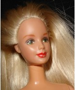 Nude Barbie doll hazel green eyes bendable knees hair blond bend knees v... - £18.08 GBP