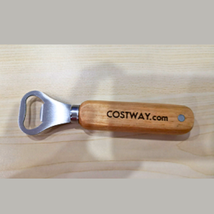 Magnetic Bottle Opener with Rubberwood Handle - $12.90
