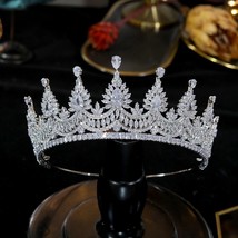 Wns engagement tiara wedding crown evening dress accessories bridal jewelry cz zirconia thumb200