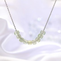 Natural Stone Pendant  925 Silver Chain Necklace for Women on the Neck Party Jew - £20.62 GBP