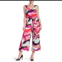 91B NWT Trina Turk Stitch Fix Del Carmen Belted Jumpsuit Size 10 MSRP $198 - £40.83 GBP