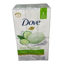 Dove Bar Soap Cool Moisture Cucumber &amp; Green Tea, 6 Bars, 3.75 oz each - £13.67 GBP