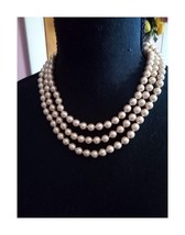 17 inch Kenneth Jay Lane Triple Strand of Pearls - £41.79 GBP