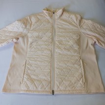 L.L.Bean Women’s Size 2X Reg Light Peach Full Zip Quilted Jacket Pockets 295900 image 9
