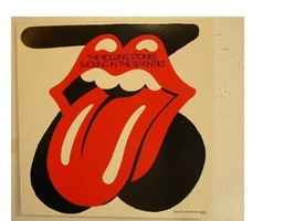 The Rolling Stones Affiche Sucer En The Seventies Plat - $44.81