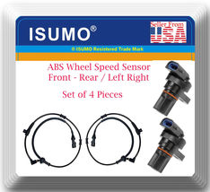4 Kits ABS Wheel Speed Sensor Front Rear Left/Right Fits: Excursion F 4WD - £37.58 GBP