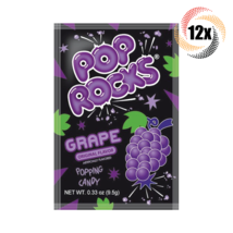 12x Packs Pop Rocks Grape Flavor Popping Candy .33oz ( Fast Free Shipping! ) - £12.34 GBP