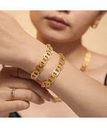 18K Gold-Plated Stainless Steel Chain Bracelet - $23.67 CAD