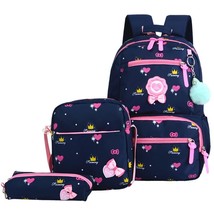 3pcs/set Women Backpack Children School Bags for Teenager Girls BackpaTravel Bag - £46.36 GBP