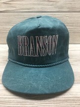 Vintage Cobra Branson Missouri Trucker Double Snapback Hat Cap Tiel Blue - $9.80