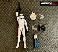 Star Wars Tall Storm Trooper - R2D2 Pez Toy - Tie Fighter &amp; Millennium F... - $19.79