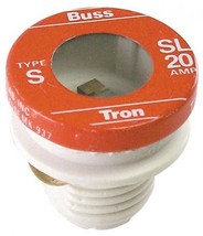 3 BUSS 20A Type S Plug FUSES Time Delay 20 amp ORANGE screw In BUSSMANN ... - $29.43