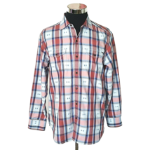 Tommy Bahama Jeans Shirt Men&#39;s Size Medium Multicolor Plaid Button Front - £13.91 GBP