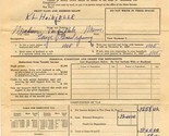 1933 State of Minnesota Individual Income Tax Return Schedule K Filled In - £13.99 GBP