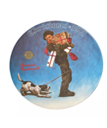 Wrapped up in Christmas by Norman Rockwell 1981 Collectible Plate - €30,51 EUR