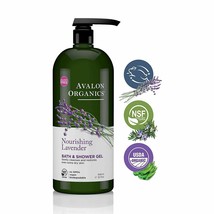 Avalon Organics Nourishing Lavender Body Wash and Shower Gel, 32 oz - £23.96 GBP