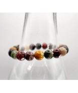 Garden Quartz *Color Enhanced* Strech Beaded Gemstone Braclet, 4 Seasons... - £29.40 GBP