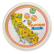 Disneyland California Map Metal Serving Plate Tray 11" - $8.39