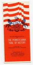 Pennsylvania Trail of History Brochure Guide to Historic Properties  - £14.22 GBP