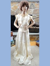 antique VICTORIAN WOMANS BLOUSE w/lace EVALYN BIETSCH - $123.70