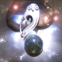HAUNTED OWL NECKLACE BRING MAGICK TO LIFE MASTERY OF HIGHEST LIGHT MAGICK  image 2