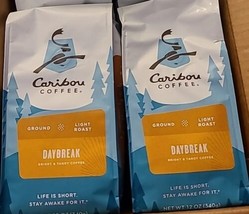 2 Caribou Coffee Daybreak Light Roast Ground Coffee (MO5) - £18.18 GBP