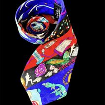 Vtg Nicole Miller 1994 Silk Tie Dr Feelgood MD Cardiology Medicine Rx Heart - $34.65