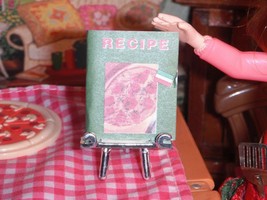 Barbie Italian Recipe Book Pizza Front Lot fits Fisher Price Loving Family Dolls - $2.96