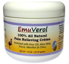 EmuVerol Pain Relief Cream Topical Muscle Arthritis Relieving Therapy Cr... - £26.53 GBP