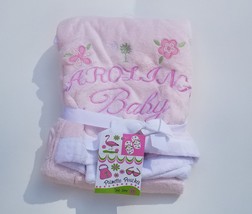 Carolina Baby South Carolina Flag Deluxe Plush Baby Girls Pink Embroider... - £14.96 GBP