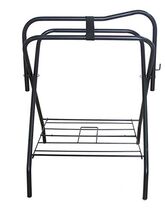 Horse English Western Freestanding Folding Metal Saddle Rack Stands Tack... - $94.04