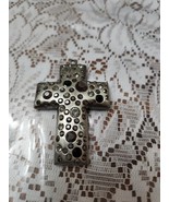 Shiny Pewter and Rhinestone CROSS Pendant. 2.5" long.  Nice! Unique! - €16,23 EUR Shiny Pewter and Rhinestone CROSS Pendant. 2.5" long.  Nice! Unique! - €16,23 EUR