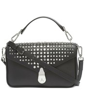 Calvin Klein Leather Lock Shoulder Bag Studded Black Limited Edition $268 B4HP - £105.88 GBP
