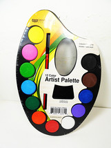 Watercolor Palette Paint Set Kids Art Paints 12 Watercolors Artist Palettes 1 pc - £6.14 GBP
