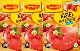 WINIARY Kisiel European jelly treat WILD STRAWBERRY flavor PACK of 3 - F... - $9.89