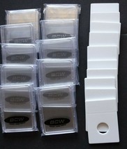 (10) BCW Dime Coin Display Slab With Foam Insert - White - Coin - £10.97 GBP