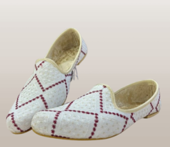 Mens Punjabi Jutti ethnic Mojari Wedding Khussa Shoes US size 7-11 prist... - £27.09 GBP