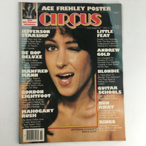 Circus Magazine April 27 1978 Grace Slick &amp; Kiss&#39; Ace Frehley Poster No Label - £28.39 GBP