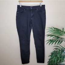 Loft | Curvy Skinny Jeans in Faded Washed Black, womens size 29/8 - £16.71 GBP