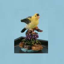 Goldfinch Figurine jc10 Dale Jeannetta Kendall wings out Dollhouse Minia... - $20.85