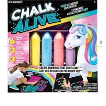 Chalk Alive Unicorn Mermaid Butterfly Kit Distressed Packaging - £8.84 GBP