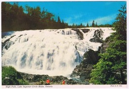 Postcard High Falls Lake Superior Circle Route Ontario - £2.32 GBP