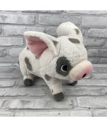 Disney Store Moana Pua Plush Pig Stuffed Animal Toy White Gray Pink 8&quot; Tall - £9.99 GBP