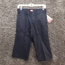 Dickies Pants Girls Plus Pants Shorts 28 Waist 8 1/2 Navy Khaki Capri NO... - £2.35 GBP