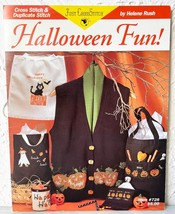 Halloween Fun! Cross Stitch Designs Pumpkins-Black Cat-Ghost-Candy Corn ... - £7.41 GBP