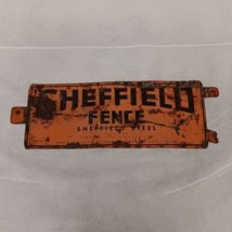 Sheffield Fence Tin Sign ARMCO Steel Orange - £31.02 GBP