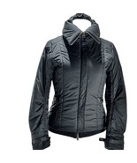 Luca DAltieri Womens Black Puffer Jacket With Zipper &amp; Belted Cuffs - $855.11 MXN