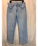 Old Navy SZ 34X30 Original Loose Built In Flex Light Blue Denim Jeans B7 - $27.00 CAD